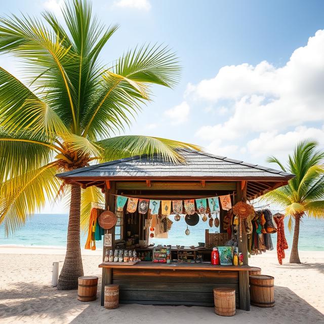 Jamaican Scam souvenir kiosk