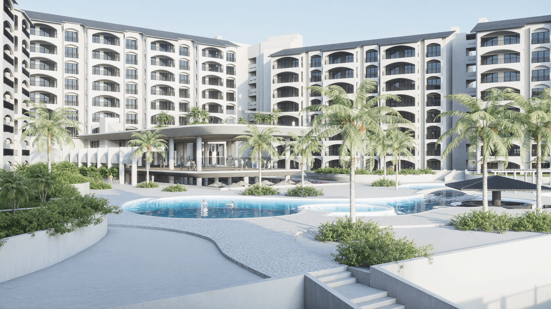 Royalton Vessence Cancun beachfront resort with infinity pool in Cancun, Mexico